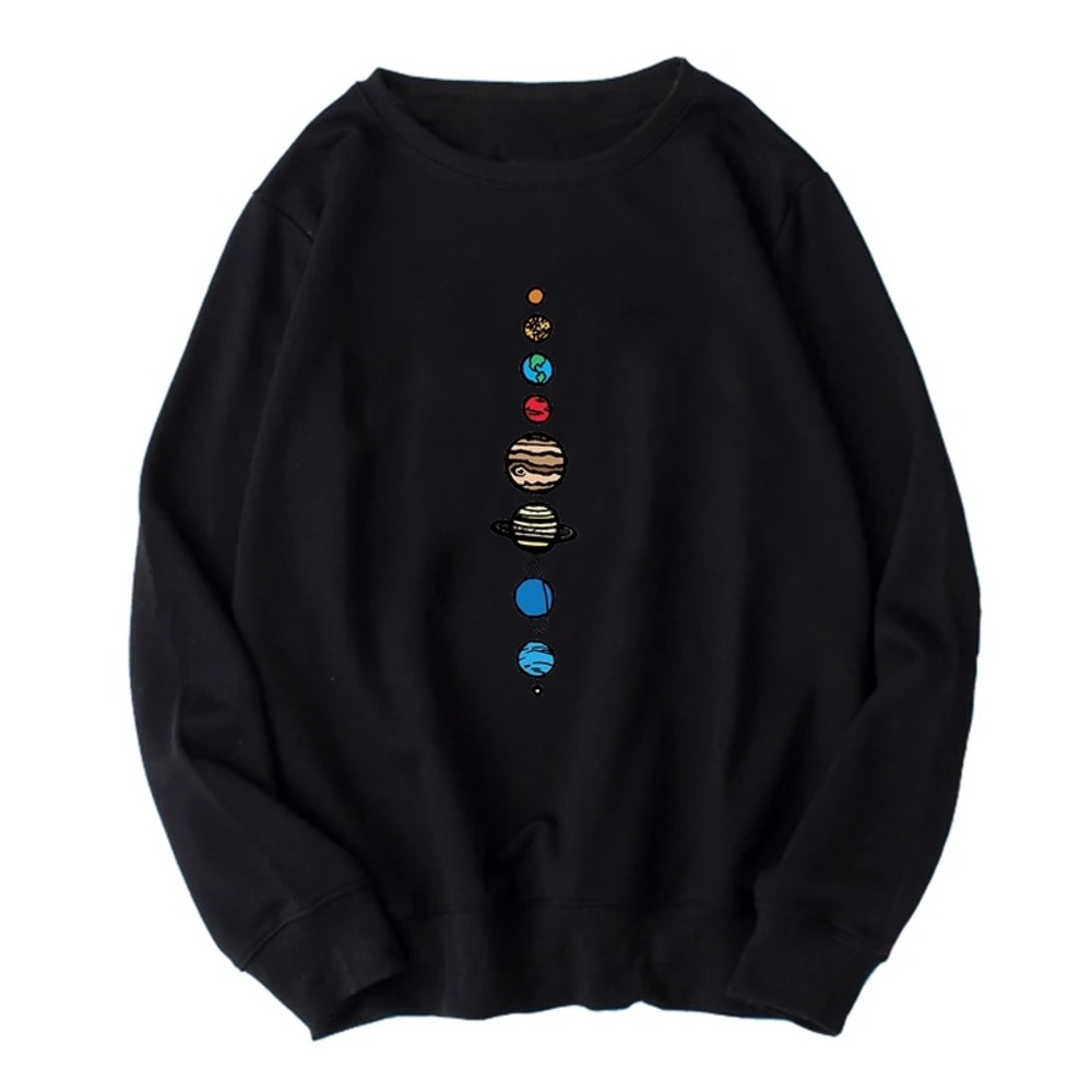 SOLAR SYSTEM PLANETS CREWNECK